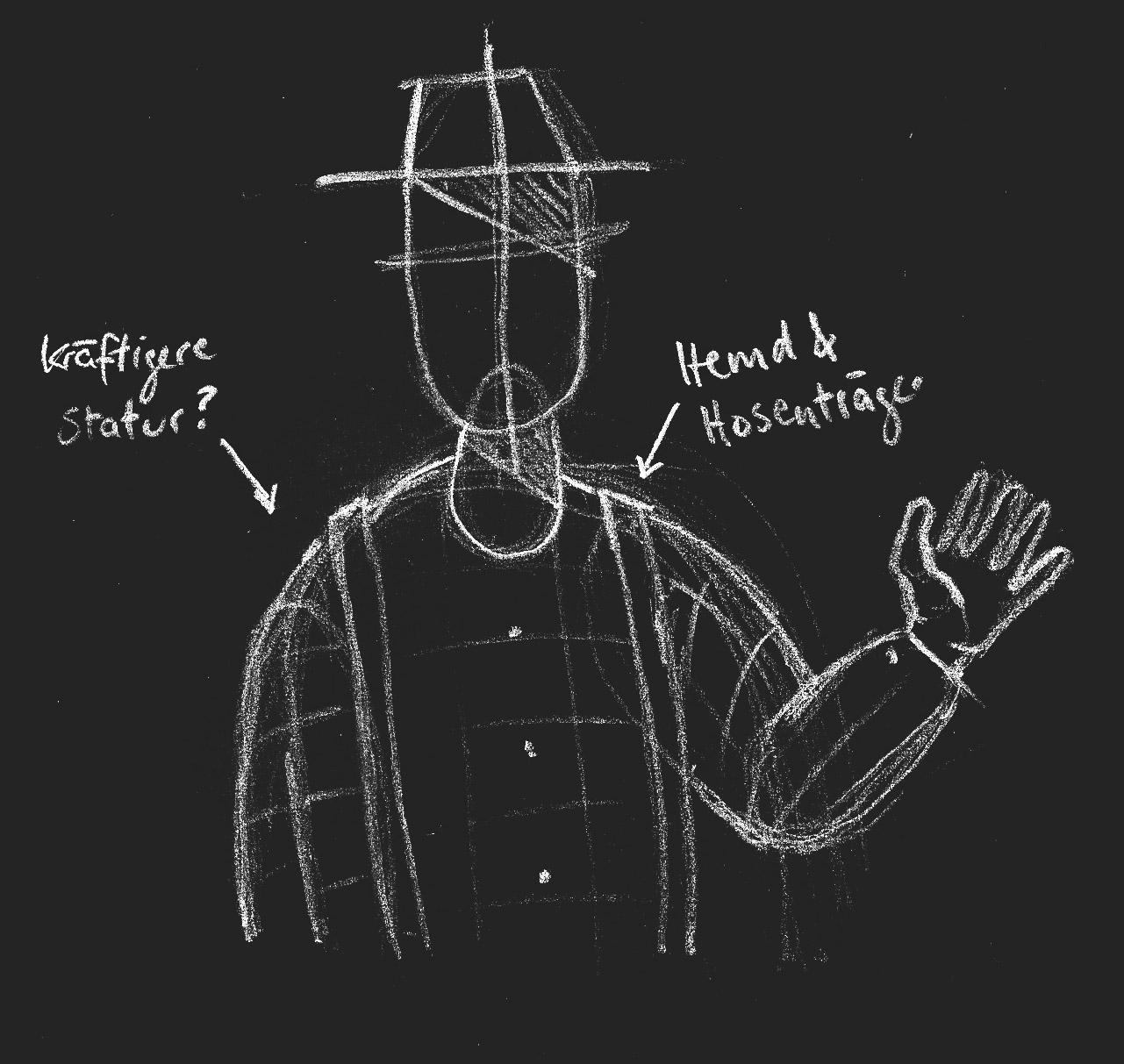 a sketch of the farmer